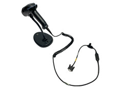 Keyence HR-100 Rev H Barcode Reader w/ HR-1C3RC & Stand DAMAGED CORD & CONNECTOR