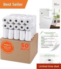 2 1/4″ inch x 50’ft Thermal Paper 50 Rolls, BPA Free Receipt Paper, 58mm Ther…