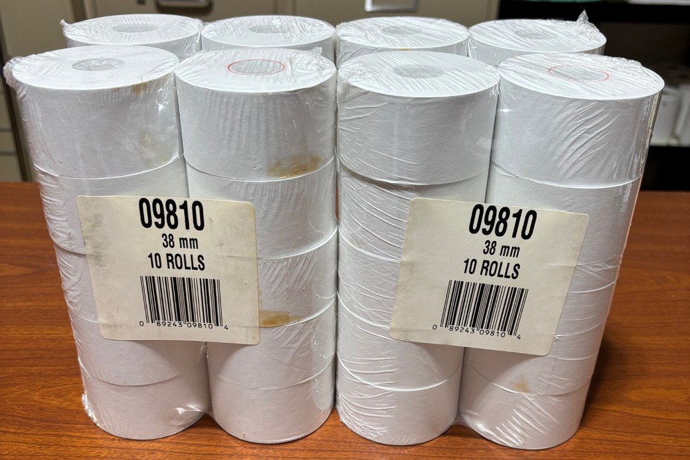 Cash Register Rolls Receipt Paper 1.49″ 38mm 10 Pack Sealed New, Lot of 4