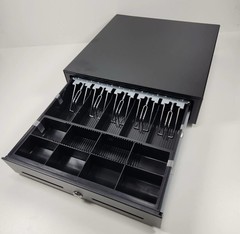 5 Bill 8 Coin 16″Cash Register Drawer Box Works Compatible all printers