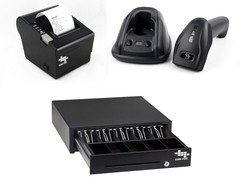 Heavy Duty Cash Register Drawer + Thermal Receipt Printer (80mm) + Barcode Sc…