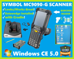 Motorola MC9090-GJ0HBEGA2WR Long Range Scanner, Windows CE 5.0, WiFi, Cradle!🔥⭐