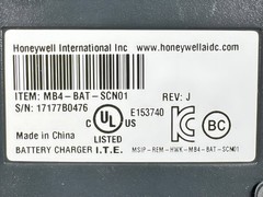Honeywell 4 Bay Slot Battery Charger MB4-BAT-SCN01 for Lithium-Ion Batteries OEM