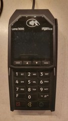 INGENICO LANE/3000 CL/ USB Credit Card Terminal And Power Adapter
