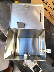 NEW Heavy Duty POS Cash COLLECTOR Stainless Steel BOX DOUBLE LOCKING ( C08)