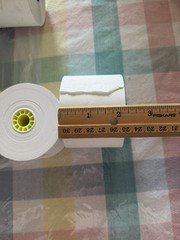 6 Rolls Adding Machine/Cash Register Tape. 2 Rolls Are Double Layer (carbon?)