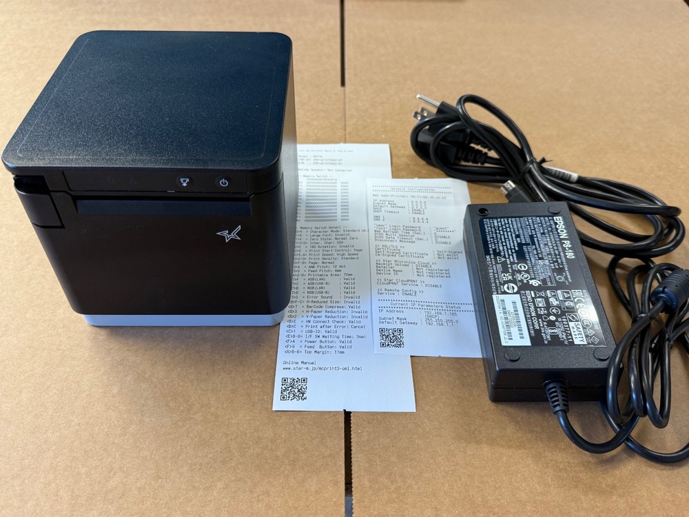 Star Micronics mC-Print3 MCP31CI Thermal Receipt Printer Ethernet LAN USB USB-C