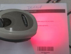 Lot of 5 Motorola Symbol Barcode Scanner DS6708 1D 2D Beige USB Cross Targeting
