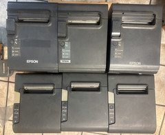 Lot of 6 Epson Thermal Receipt Printers – 3× M244A, 3× M313A – Used, Tested.