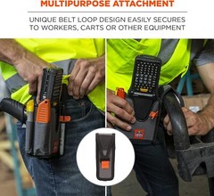 Ergodyne Squids 5540 Barcode Scanner Holster Pouch for Gun Grip Large, Gray
