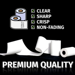 (10) 55Gsm 3 1/8 X 230 Thermal Paper Receipt Roll Clover Station Solo Duo TM…