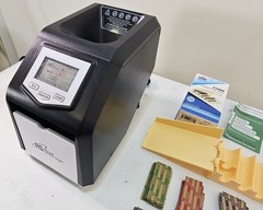 Royal Sovereign Commercial Digital 4 Row Coin Counter RCS-417-ADBK Anti Jam -EUC