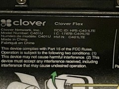 Clover Flex LTE C401U JUST THE UNIT NO CABLES OR CRADLE