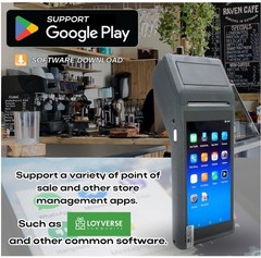 POS PDA Q2i Receipt Printer 58mm High Speed Thermal Printer w/ Android 11, 5.5″