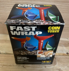 Coin Counting Tubes – Fast Wrap Quarter, Dime, Nickel, Penny- MMF Industries