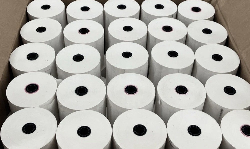 50 PCS Thermal POS Receipt Paper Rolls, 3 1/8 x 230 White