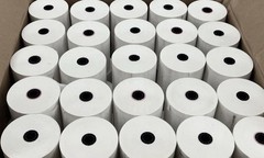 50 PCS Thermal POS Receipt Paper Rolls, 3 1/8 x 230 White
