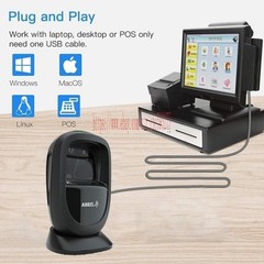 Zebra DS9308-SR00004ZZWW 1D 2D QR Code Desktop USB/RS232 Barcode Scanner w Cable