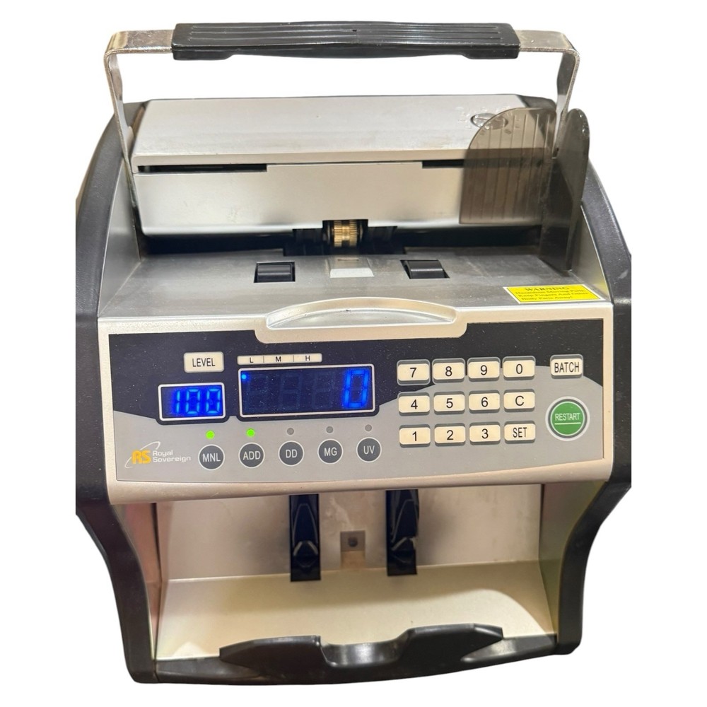 Royal Sovereign RBC-1003BK High Speed Bill Counter Counterfeit READ Description!