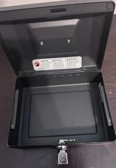 SentrySafe Metal Lockable Portable Cash Box w/ Removable Coin Tray