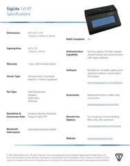 Topaz Systems SigLite 1×5 T-S460-BT2-R Bluetooth Signature Pad – NOB