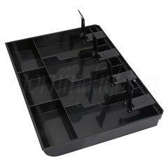 ABS Plastic Black Cash Register Drawer for Money Storage 12.68×9.65×1.38″