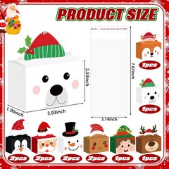 12 Pcs Christmas Money Box for Cash Gift Pull Santa Dispenser Pop up Christma…