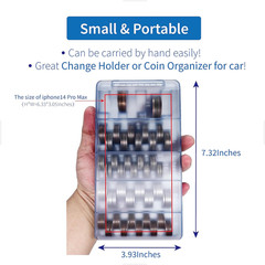 Coin Counter Coin Sorter｜2Packs Mini Coin Counter Tray Coin Sorter Tray