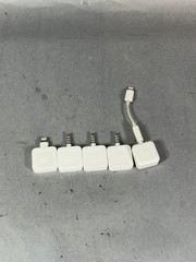 5x Square Credit Card Reader for Mobile, 3.5mm Headphone Aux Jack, Lightning Jac