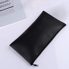 Zipper Bank Bags, 4 Pack Money Pouch PU Leather Cash and Coin Large, Colorful