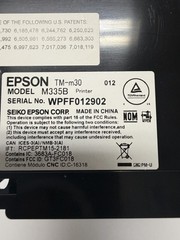 Epson TM-m30 M335B POS 3″ Receipt Mobile Thermal Label Printer, No Ac Adapter