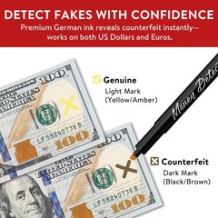 Counterfeit Money Detector Pen 5 Pack Bill Marker Universal False Currency Ch…