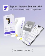 Inateck AI 1D Barcode Scanner Bluetooth Handheld Wireless W/ APP SDK BCST-21 AI