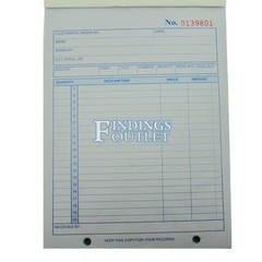 Retail Sales Receipt Order Book Carbonless 2 Part Copy 20 List Rows USA SELLER