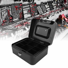 7.87″x 6.30″x 3.54″ Medium Cash Box with Combination Lock and Slot, Double La…