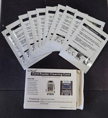 Ci Kyan CR80 Credit Card Reader Cleaner, POS Swipe Terminal Cleaning Cards (1C)