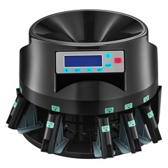 Uimoso Automatic Coin Counter & Sorter,5Denominations,225 Coins/Min, LCD Display
