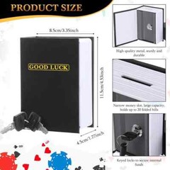 Gambling Metal Box Portable Winners Bank Casino Cash Box with Keys Good Luck Cas