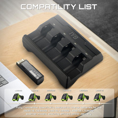 4-Slot Battery Charger SAC3600-4001CR for Zebra Barcode Scanners DS3678, DS3600,