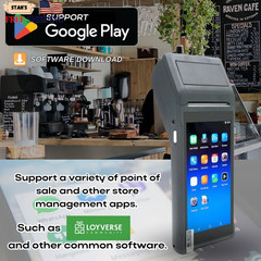POS PDA Q2i Receipt Printer 58mm High Speed Thermal Printer wit Android 11 5.5’’