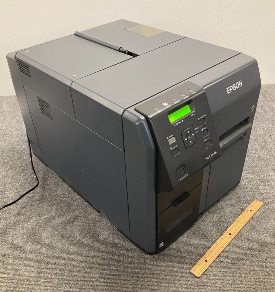 Epson TM-C7500G M326A Color Label Printer w/ Power Cord (For Parts)
