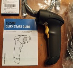 Zebra Symbol LS2208-SR20007R-NA USB Barcode Scanner with Stand US Seller NIB