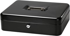 Large Metal Cash Box with Key Lock 11.81 x 9.84 x 3.46 in X-Large Durable Steel