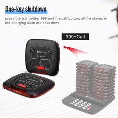 Retekess TD183 Restaurant Pager System Guest Queuing 20 Buzzers Food Truck Club