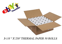 3-1/8″ x 230′ THERMAL POS RECEIPT PRINTER ROLL PAPER BPA FREE USA 50 ROLLS