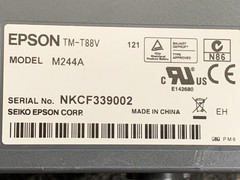 Micros Workstation 5A POS Touchscreen Terminal/STAND 400814-101C & Epson TM-T88V