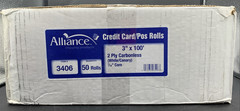 Alliance 2 Ply Carbonless Receipt Rolls 3″ x 90′ 2-Ply White/Canary 50 Rolls