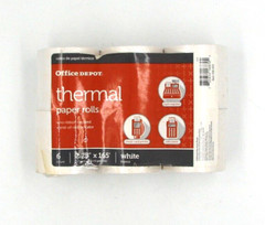 1 pack x 6 Office Depot Brand Thermal Paper Rolls 2-1/4″ x 165′ White