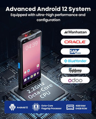 Wireless Android Barcode Scanner: Handheld 1D/2D/QR Code Scanner Mobile Computer