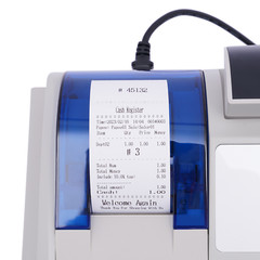 LCD Display Electronic POS System 48 Keys Cash Register For Retail with Drawer
